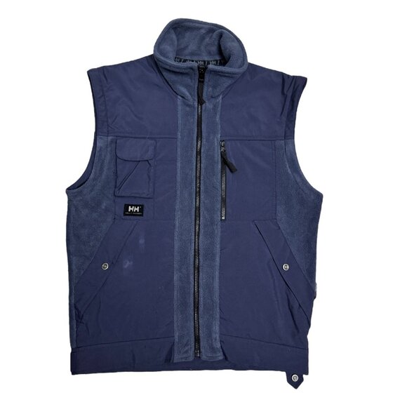 HELLY HANSEN Convertible Zip Off Sleeves FLEECE Winter Jacket Mens Small - Picture 3 of 9